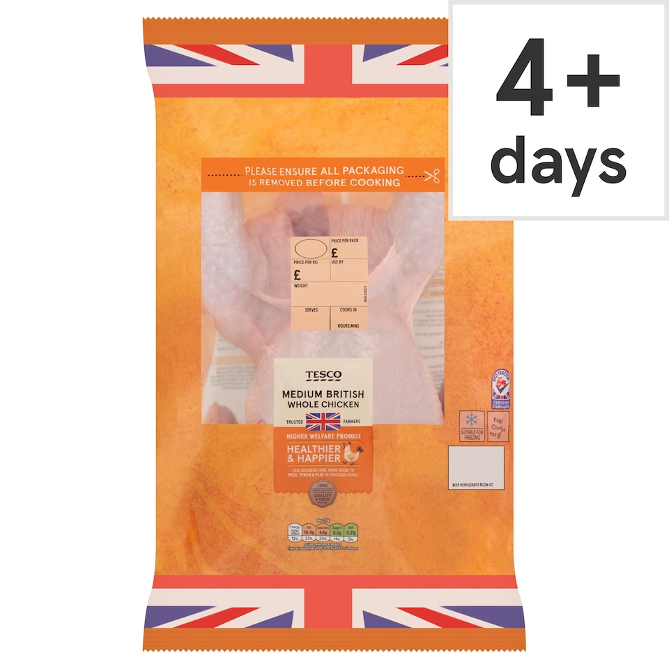 Tesco Whole Chicken 1.3-1.7kg (c)