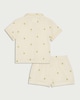 image 2 of F&F Girls 2-Piece Pure Cotton Lemon Shorts Pyjama Set in Yellow