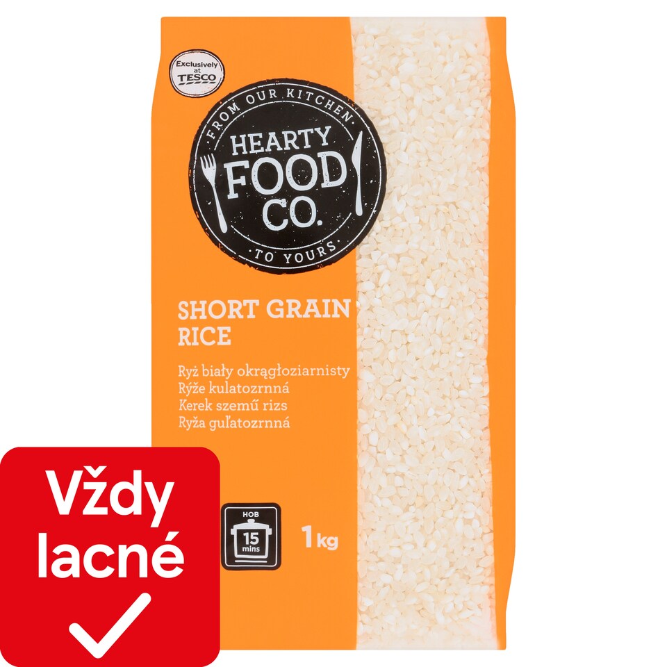 Hearty Food Co. Short Grain Rice 1 kg