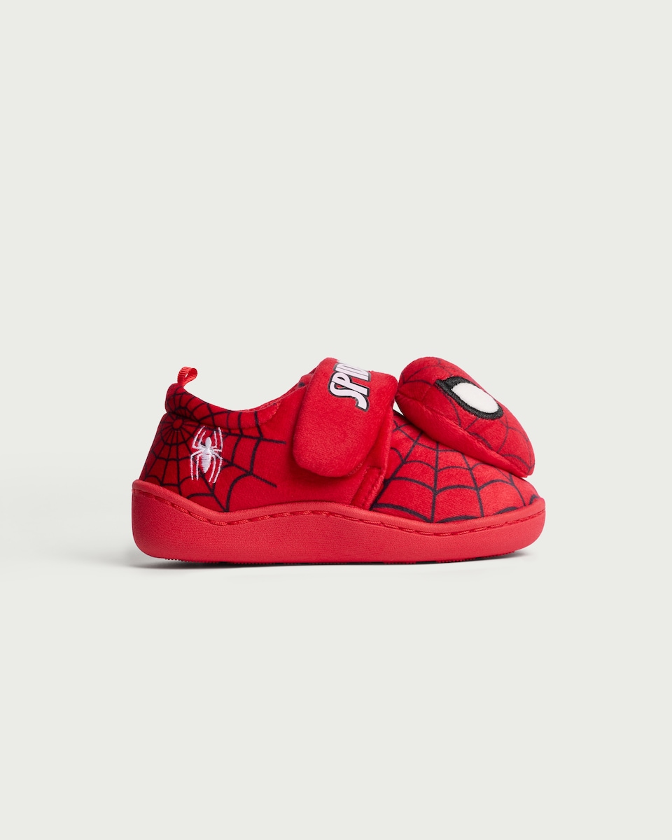 image 1 of Marvel Spider-Man Cupsole Slippers in Red