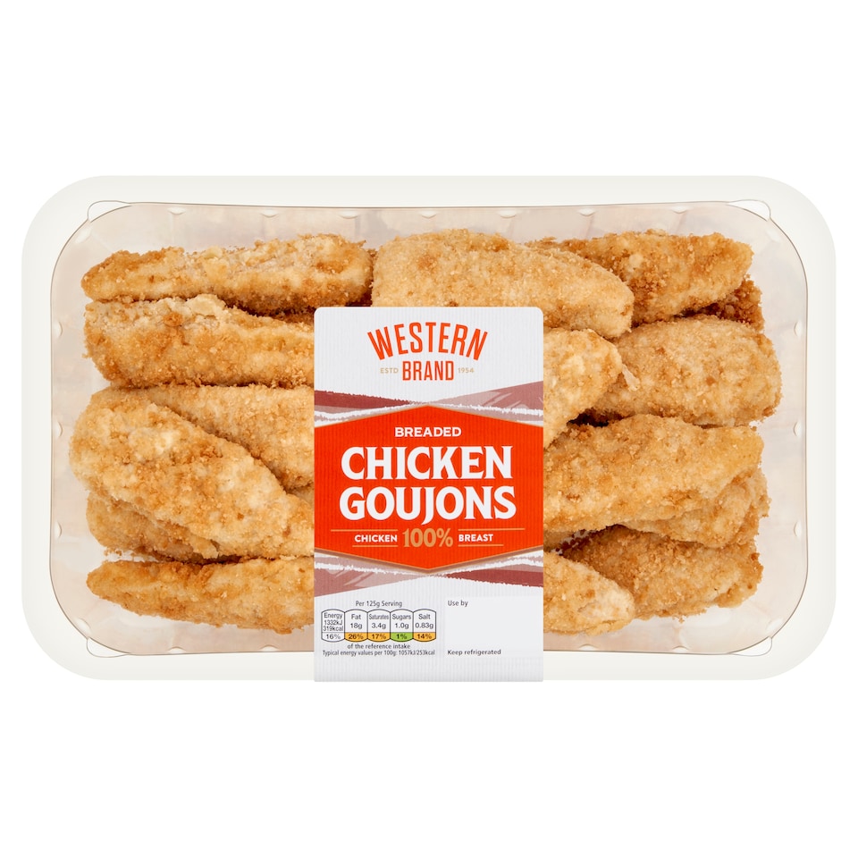 Western Brand Breaded Chicken Goujons 700G