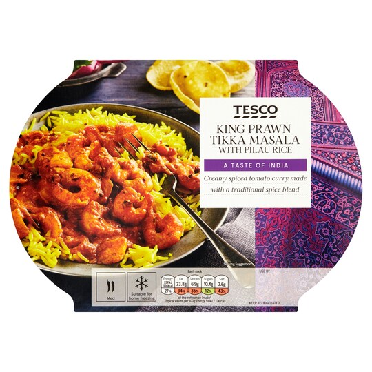 Tesco Indian Prawn Tikka Masala 450G Tesco Groceries