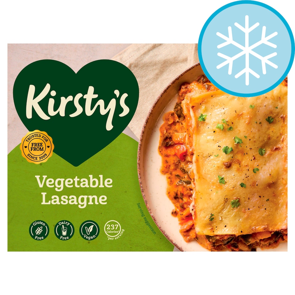image 1 of Kirsty's Vegan Vegetable Lasagne 325g