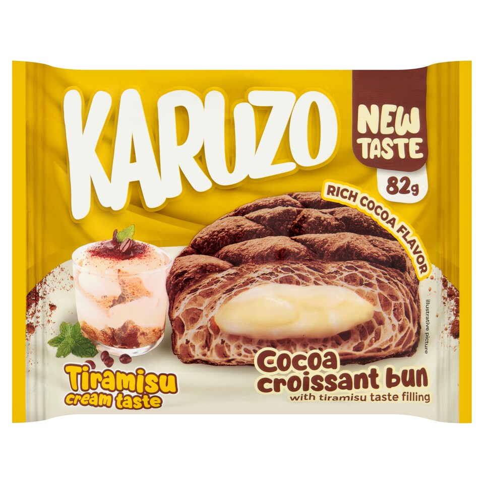 obrázok 1 z Karuzo Kakaová croissantová buchta s náplňou s príchuťou tiramisu 82 g