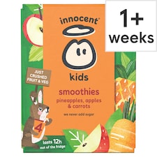 innocent Kids Smoothies Pineapples, Apples & Carrots 4 x 150ml