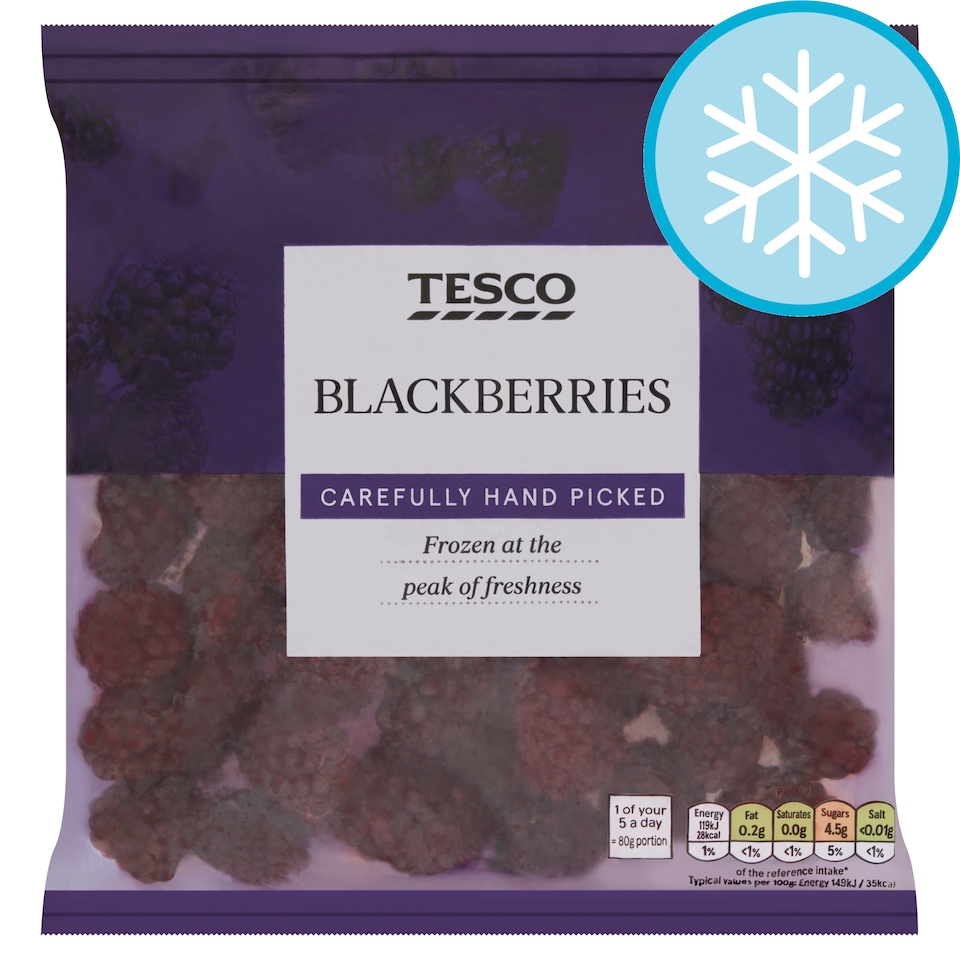 Tesco Blackberries 350G