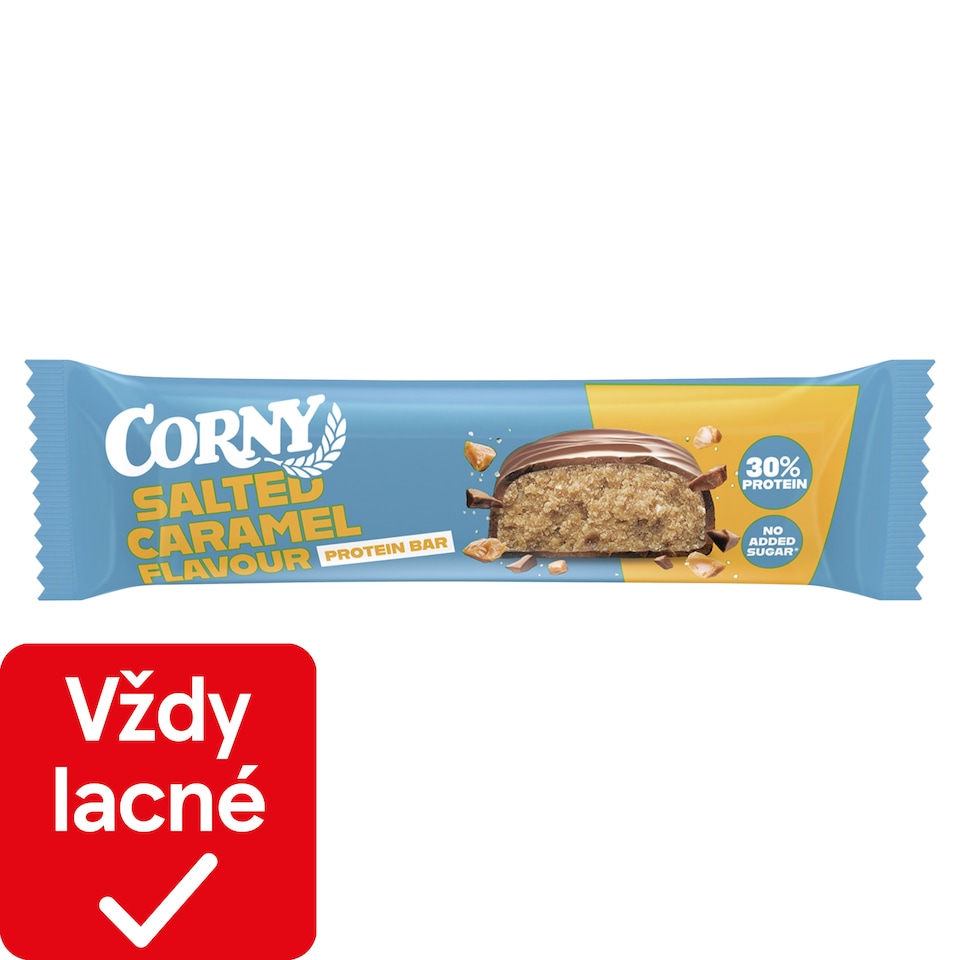 Corny Protein Bar Salted Caramel Flavor in Milk Chocolate 50 g