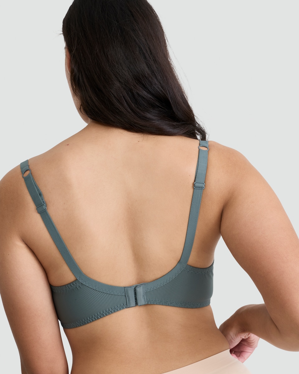 image 1 of F&F 2-Pack Fuller Bust Lace Trim Bras in Green