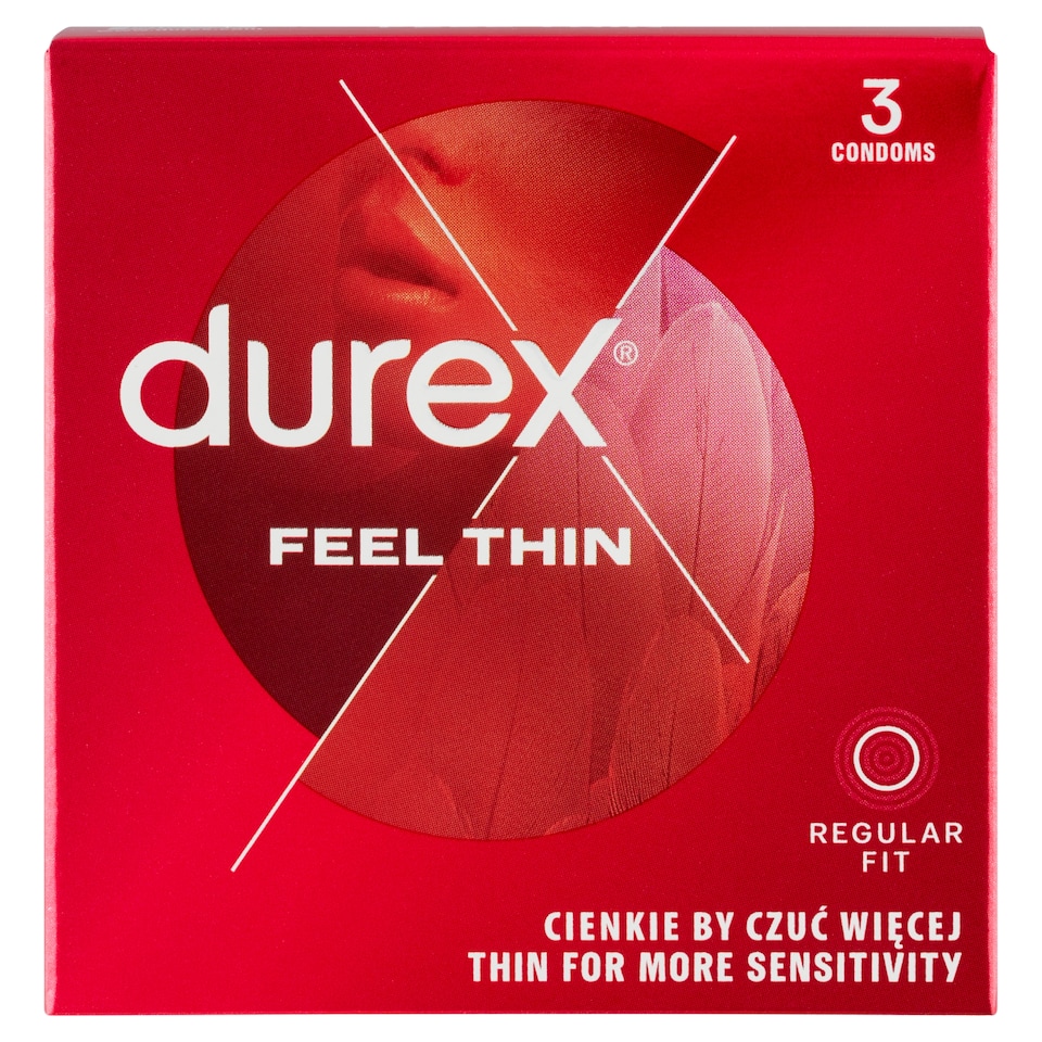 image 1 of Durex Feel Thin Condoms 3 pcs