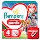 Pampers Active Baby Bugyipelenka Mancs Őrjárat Kiadás, Méret: 4, 72 db Pelenka, 9kg-15kg  1. kép