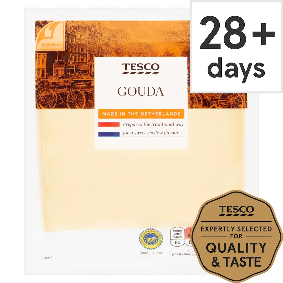 Tesco Dutch Gouda Cheese 265 G