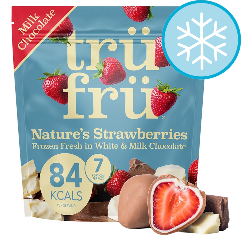 trüfrü Strawberry White & Milk Chocolate 200g