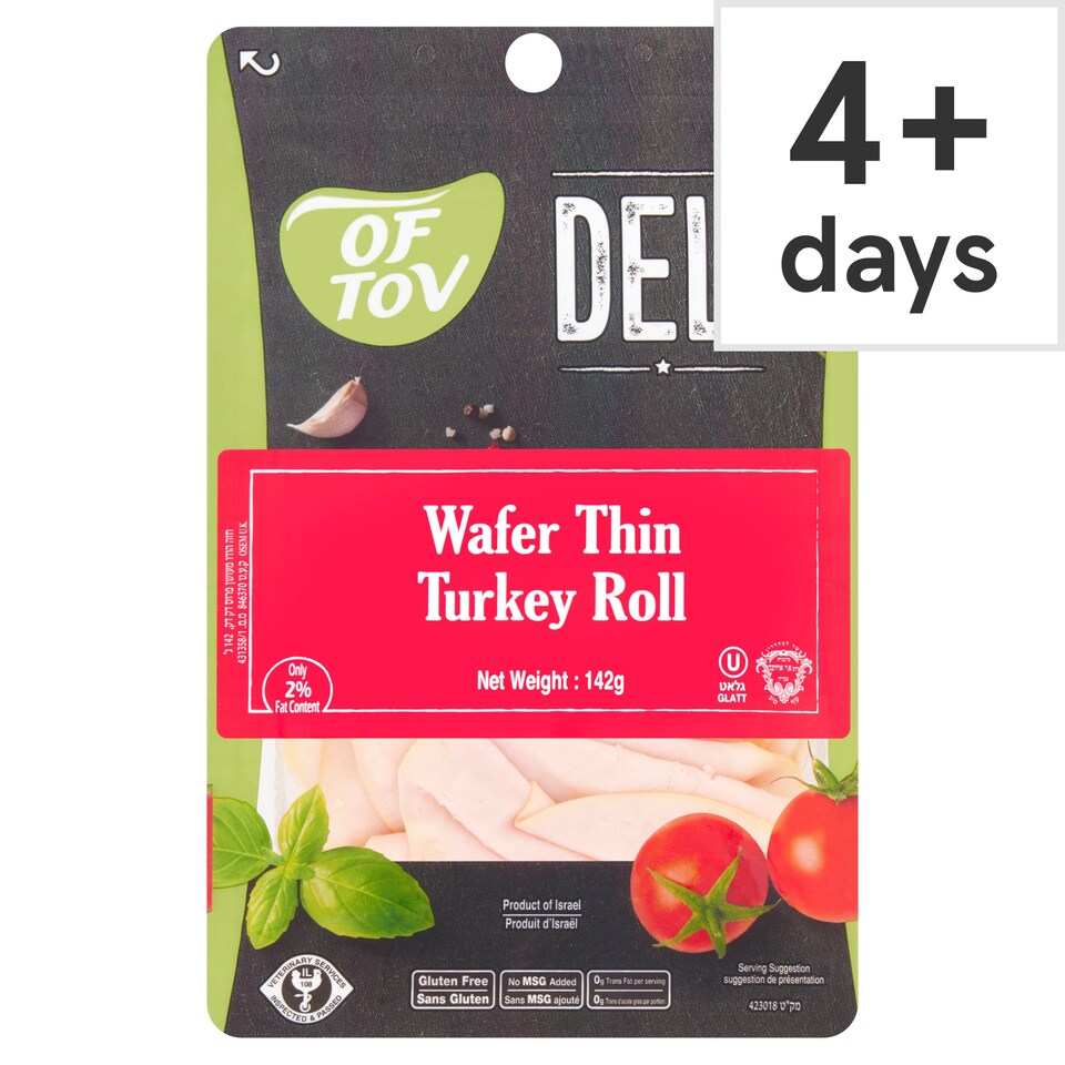Of Tov Wafer Thin Turkey Roll 142G