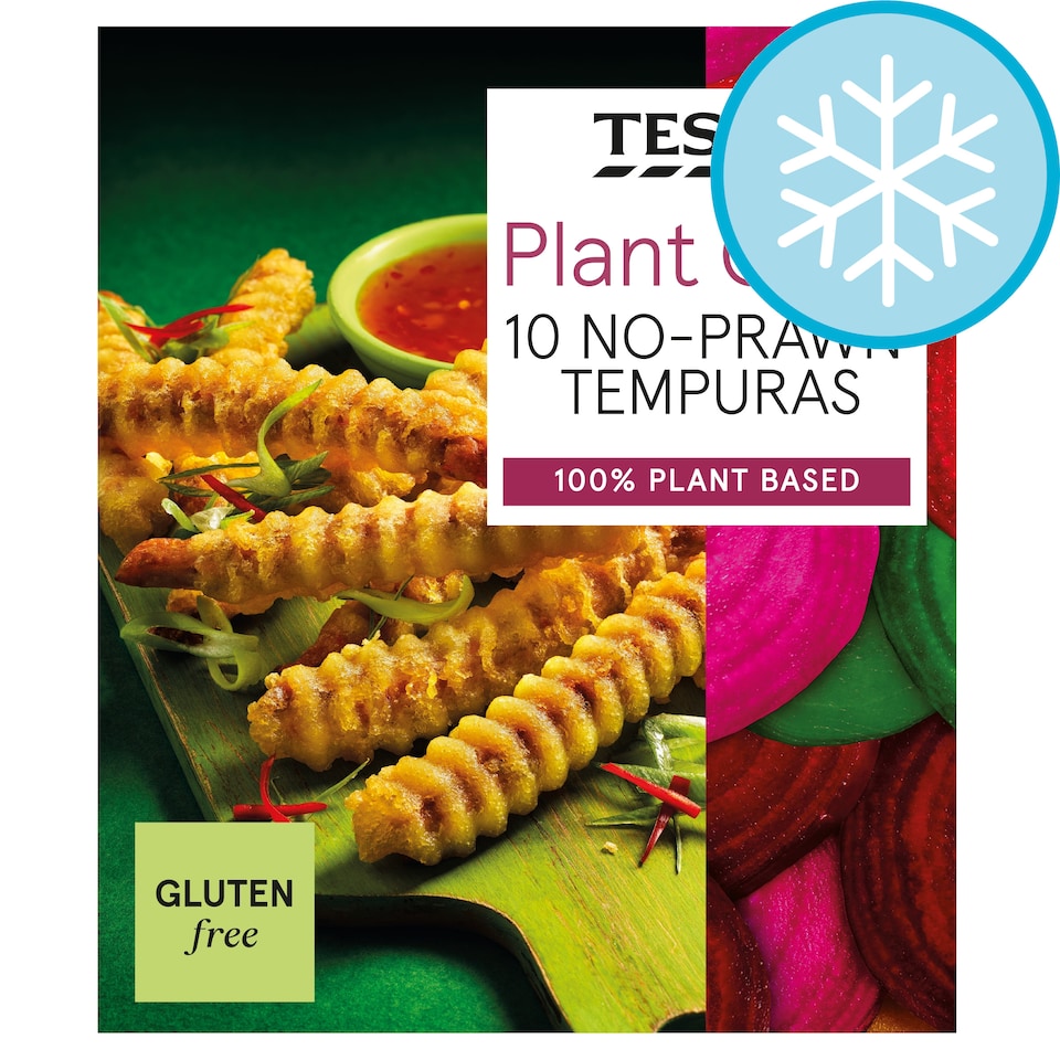 Tesco Plant Chef No-Prawn Tempuras 10 Pack 150g