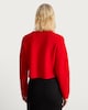 image 4 of The F&F Edit Crew Neck Cropped Jumper in Red