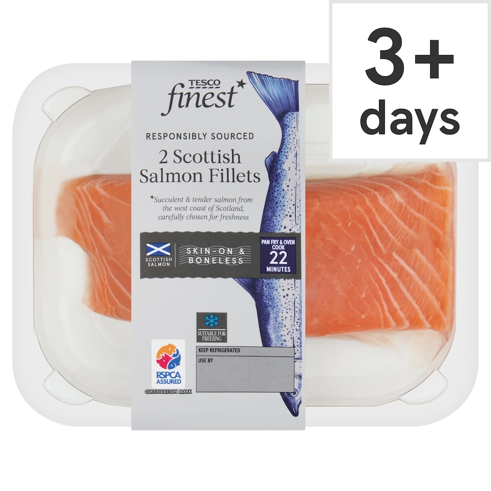 Tesco Finest 2 Scottish Salmon Fillets 260g 