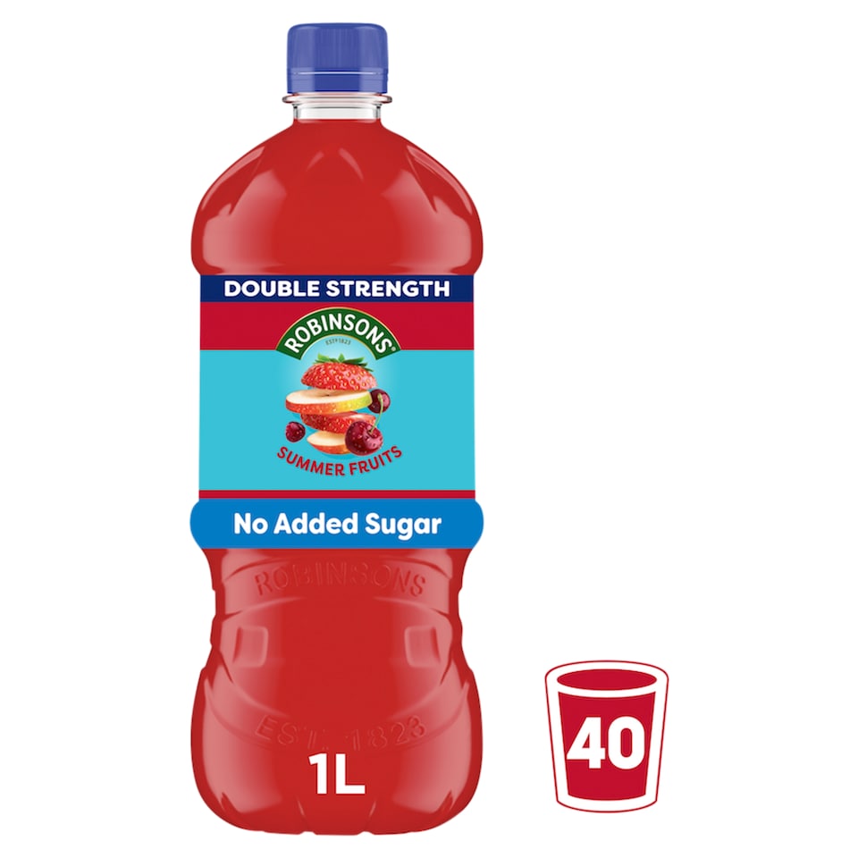 Robinsons Double Strength No Added Sugar Summer Fruits 1L