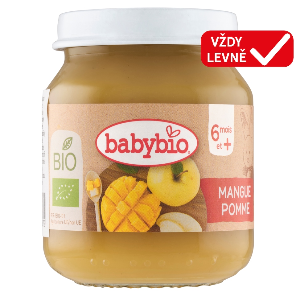 Babybio Organic Fruit Snack Mango Apple 130g