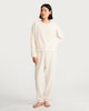 image 2 of F&F Towelling Cuffed Pyjama Bottoms in Cream