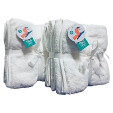 Fred & Flo White Hooded Towels 3 Pack