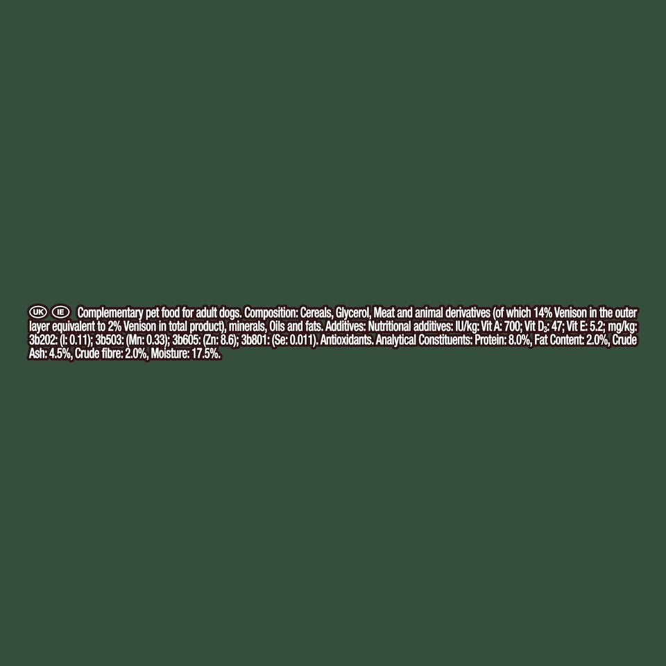 image 1 of Adventuros Wild Dog Chew Small Venison 150G
