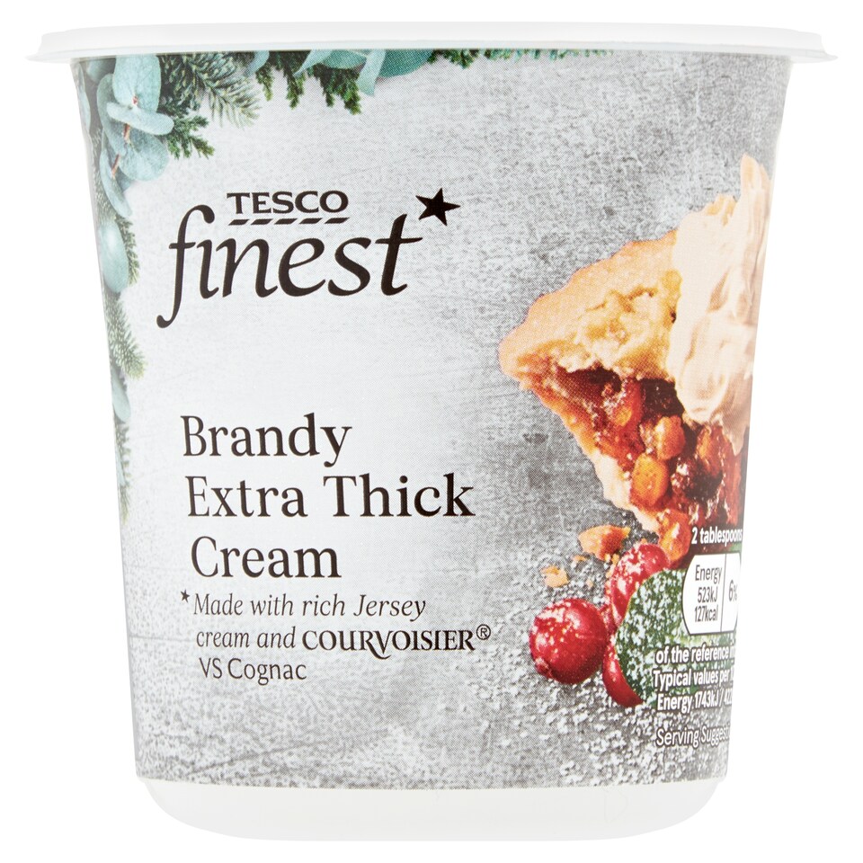 Tesco Finest Really Thick Brandy Cream 250ml