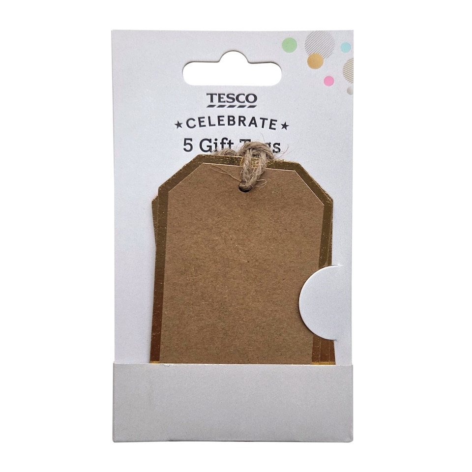 Tesco Kraft Tags 5pk
