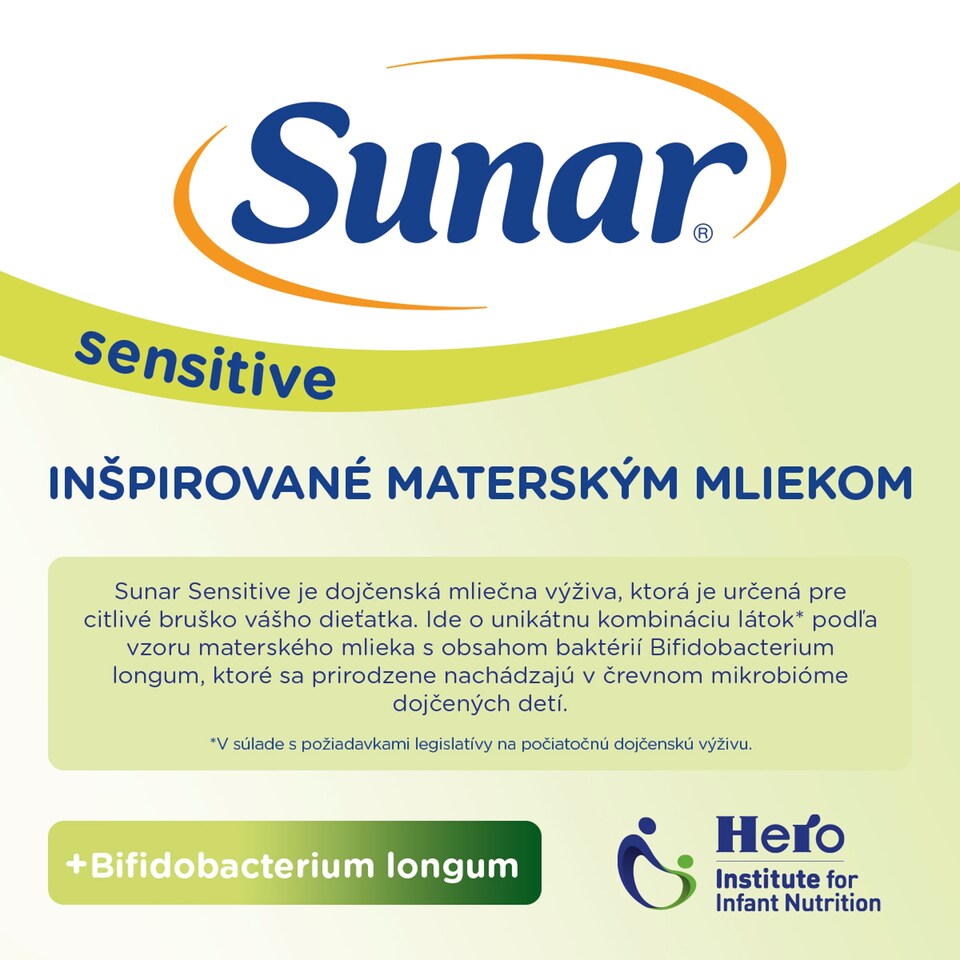 image 1 of Sunar Sensitive 1 Initial Infant Formula in Powder 2 x 250 g (500 g)
