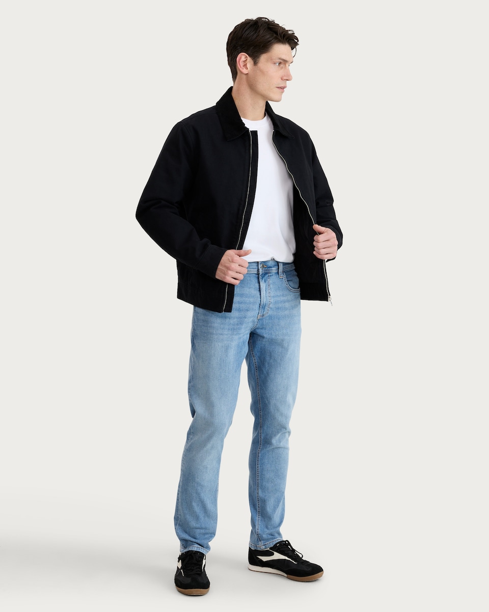 image 1 of F&F Slim Leg FREEFIT® Jeans in Blue