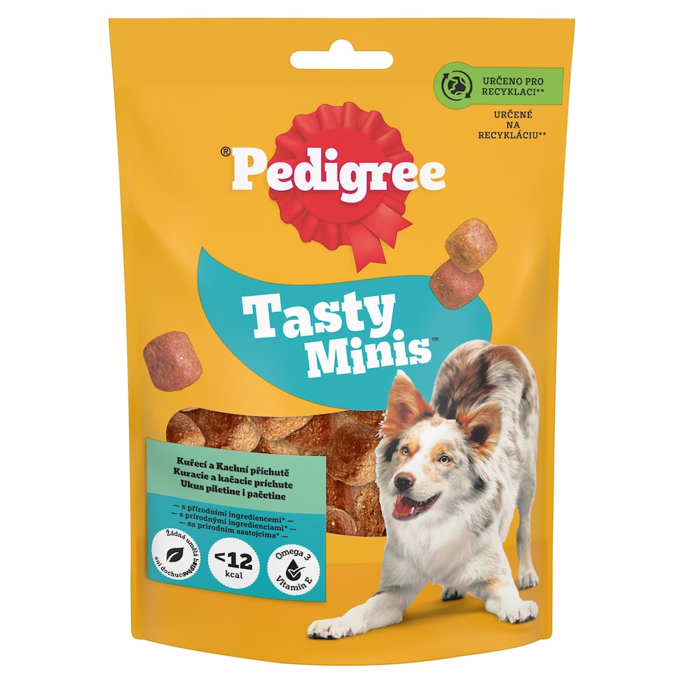 Pedigree Tasty Minis Kuřecí a kachní příchutě 130g