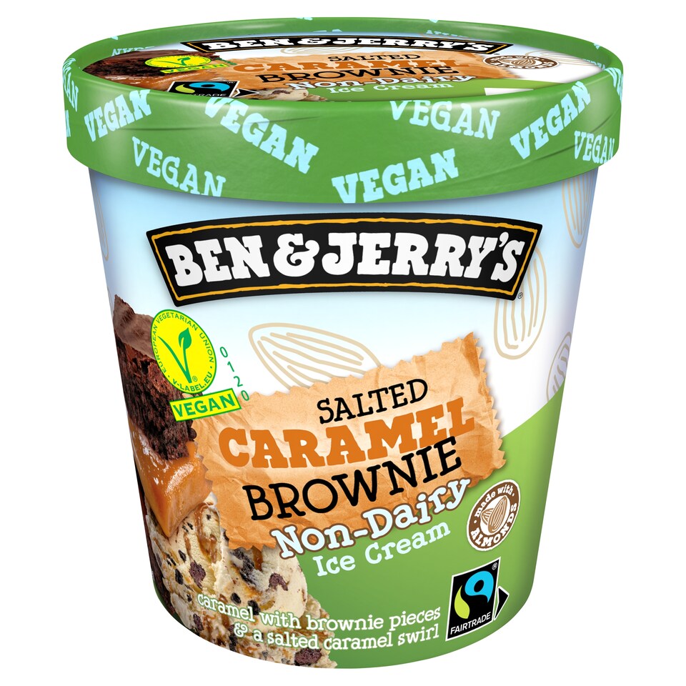 Ben & Jerry's Non-Dairy Ice Cream Salted Caramel Brownie 465 ml