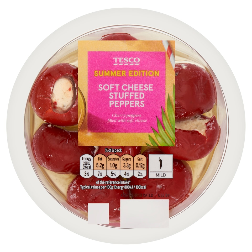 Tesco Soft Cheese Stuffed Peppers 145g