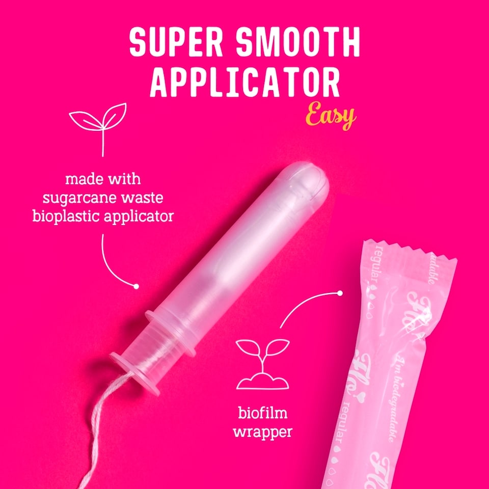 image 1 of Flo Organic Tampons 8 Regular & 6 Super Size