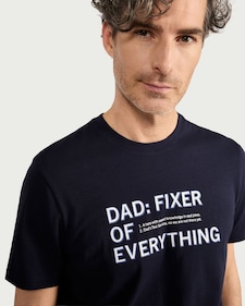 F&F Pure Cotton Dad Slogan Short Pyjama Set in Multi