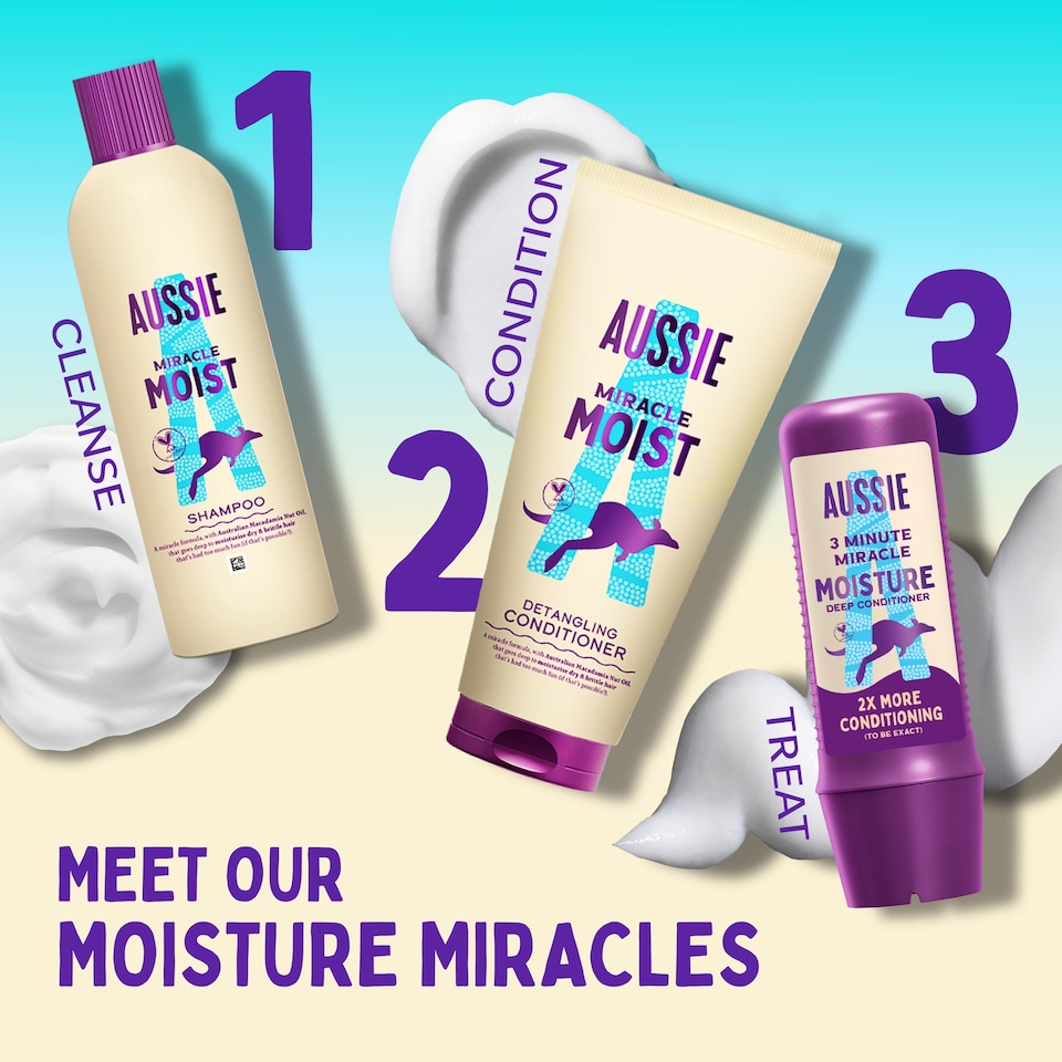 image 1 of Aussie Miracle Moist Shampoo 250ml