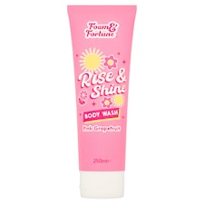 FOAM & FORTUNE RISE & SHINE BODY WASH PINK GRAPEFRUIT 250ML