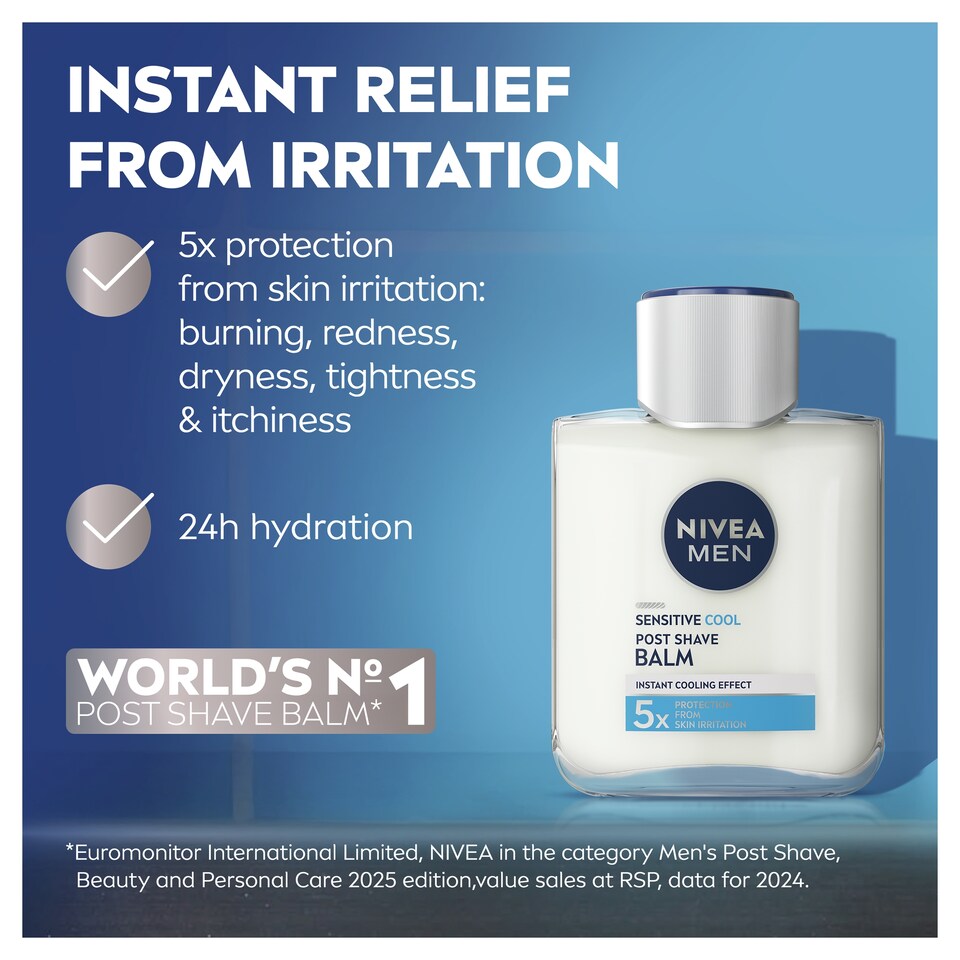 image 1 of Nivea Men Sensitive Cool After Shave Balm 100Ml