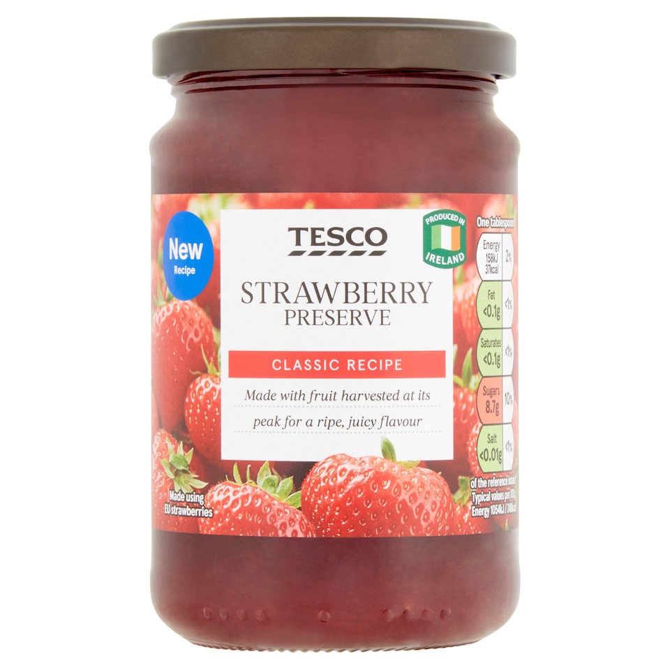 Tesco Strawberry Preserve 340G