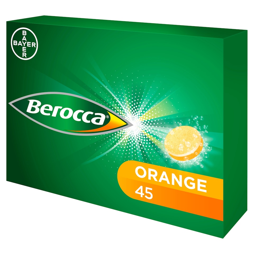 image 1 of Berocca Orange Effervescent Vitamin Energy Tablets 45s