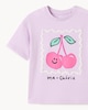 image 3 of F&F Girls 2-Piece Gingham Cherry Set in Multi Pink
