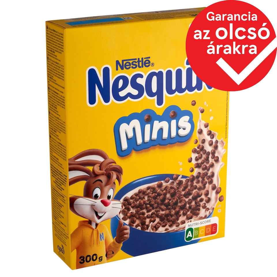 Nestlé Nesquik Minis kakaós ízű ropogós mini gabonagolyók vitaminokkal és ásványi anyagokkal 300 g