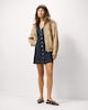 image 1 of F&F Pure Cotton Button Up Denim Mini Dress in Navy
