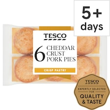 Tesco Cheese Crust 6 X Mini Pork Pies 300G