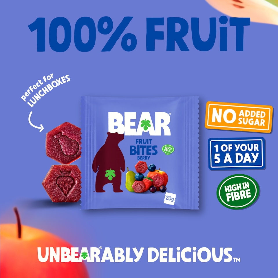 image 1 of BEAR Fruit Bites Berry 5x20G