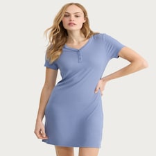 F&F CoolEase™ Short Sleeved Nightdress in Blue