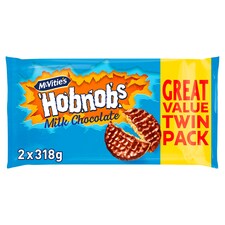 Mcvitie's Milk Chocolate Hobnobs 2X318g