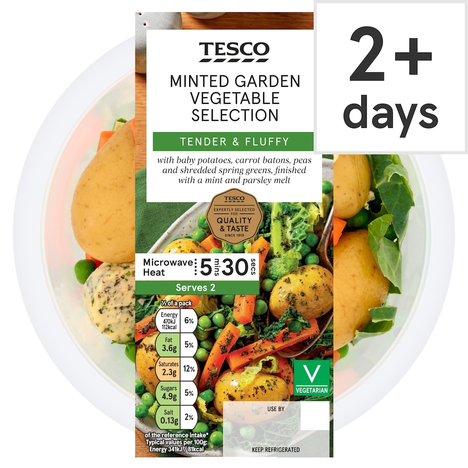 Tesco Minted Garden Vegetable Selection 300g