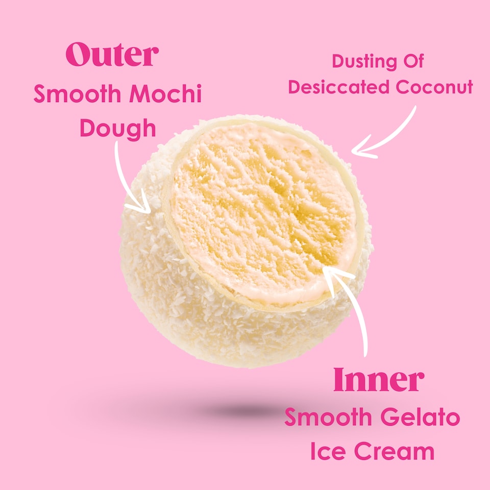 image 1 of Little Moons 6 Creamy Coconut Treats 192G