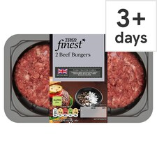 Tesco Finest 2 Beef Burgers 340g (C)