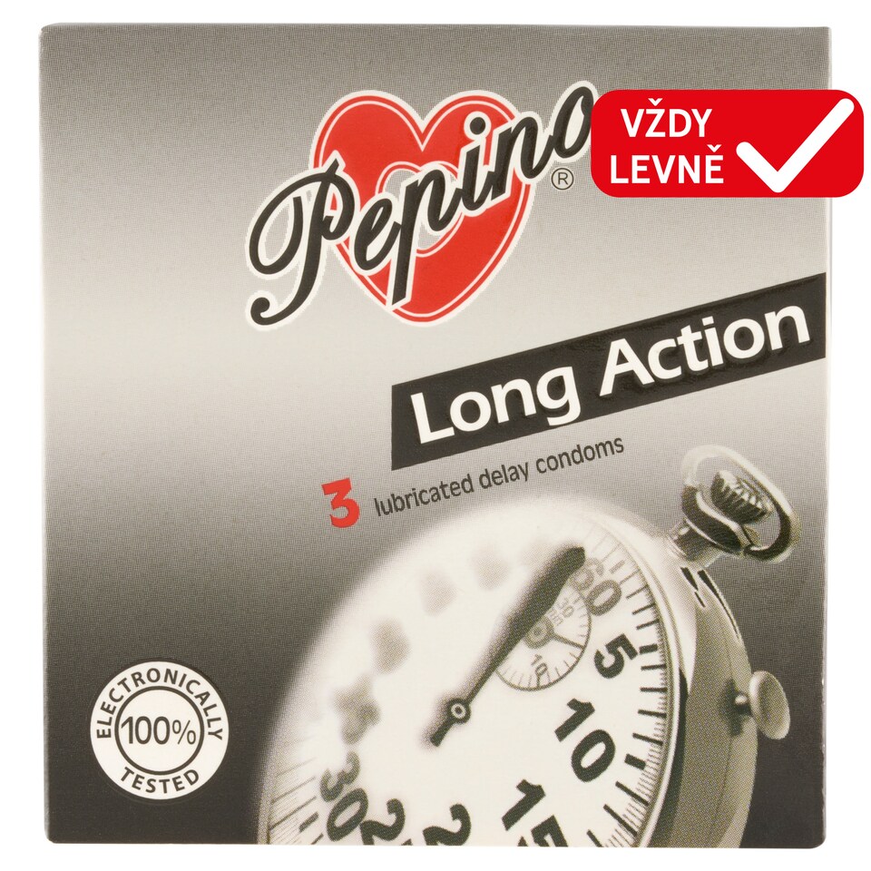 Pepino Long Action kondomy 3 ks